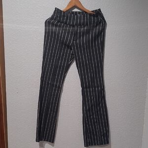 No Boundaries Black Pants with White Stripes